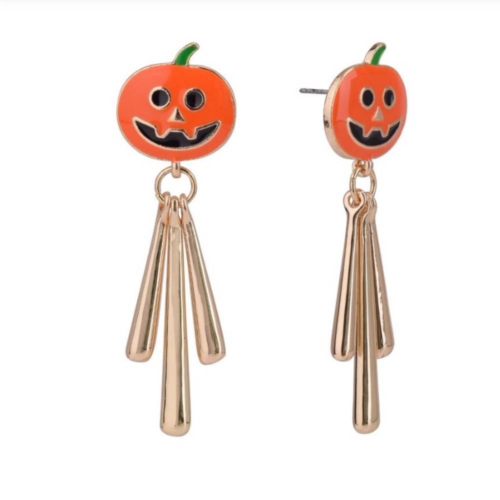 Isaac Mizrahi New York‎ Jack O Lantern Earrings NWT